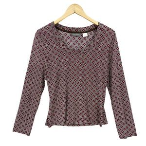 TOMMY BAHAMA Silk Top Long Sleeve Shirt